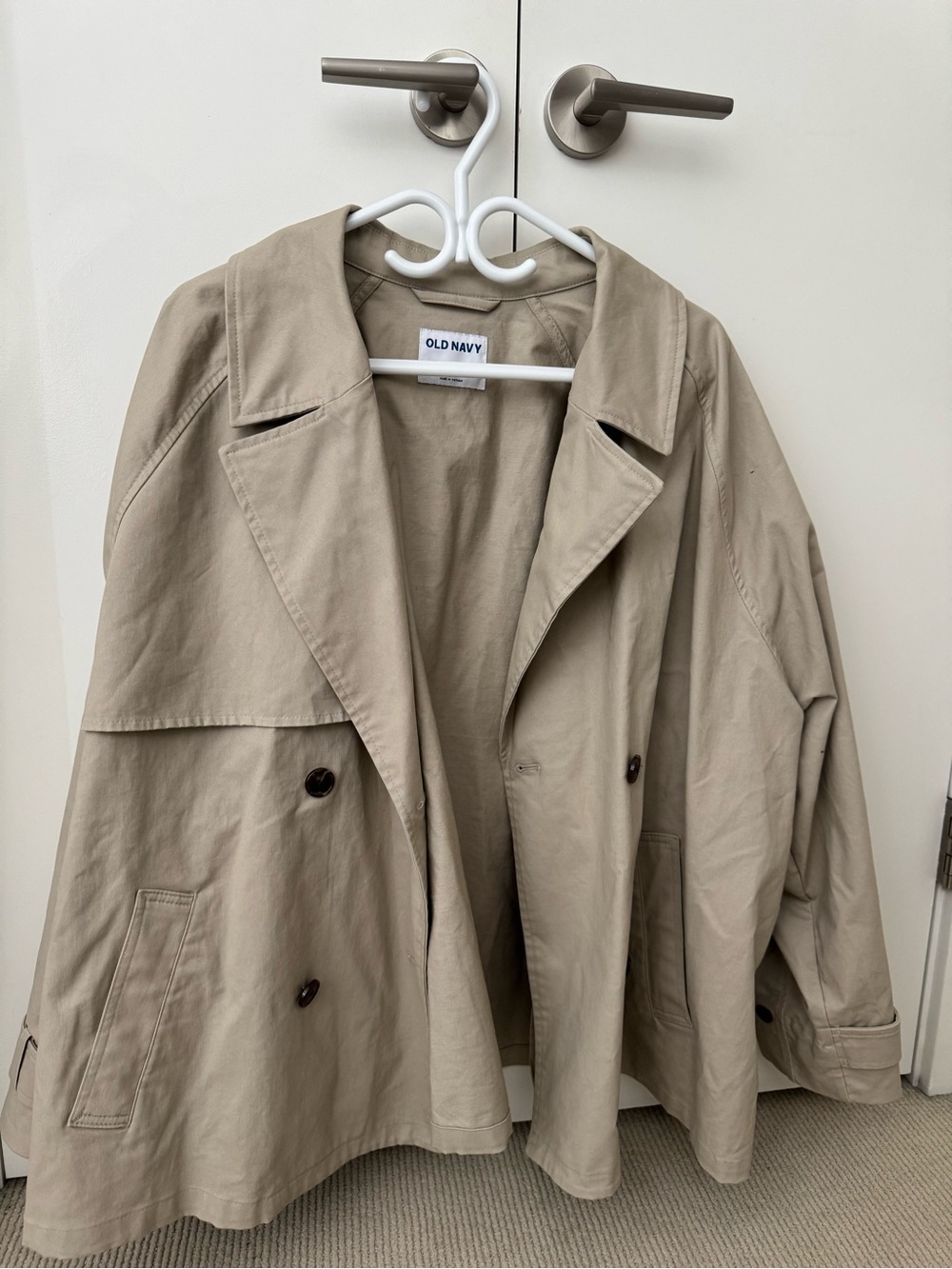 Old Navy Women's Light Khaki Trench Coat